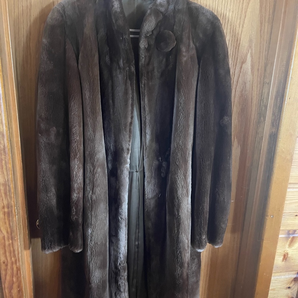Sheared Alaska Otter Fur Coat vintage